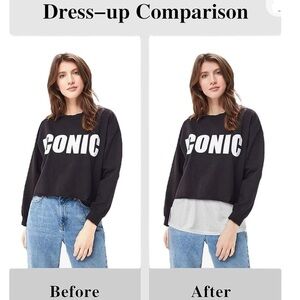 Shirt Extenders 3pk Woman’s Size 3X White/ Black/Grey Balle… Cover your butt😊